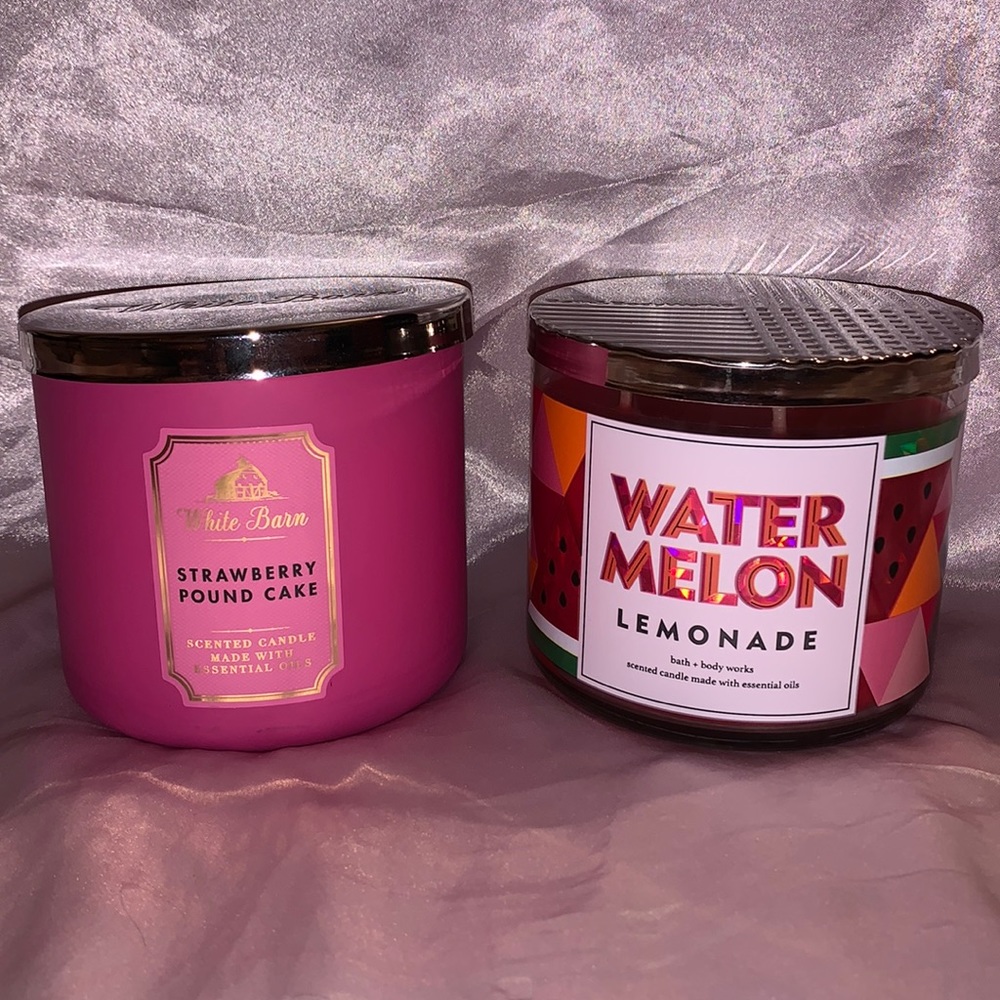 Strawberry Pound Cake & Watermelon Lemonade Candle